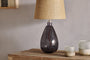 Baba Recycled Glass Table Lamp - Smoke - Small Tall