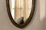 Drishti Oval Iron Mirror - Antique Black - Small