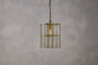 Kirindi Glass Panel Pendant - Antique Brass