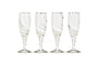 Lohara Champagne Glass - White (Set of 4)