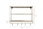 Meghana Iron Shelf With Hooks - Wide