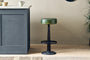 Narwana Leather Round Stool - Rich Green