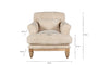 Otas Teddy Cotton Armchair - Off White