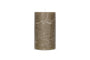 Rustic Soy Blend Pillar Candle - Olive Green - Large