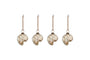 Sachin Shell Baubles - Rustic Gold - (Set of 4)