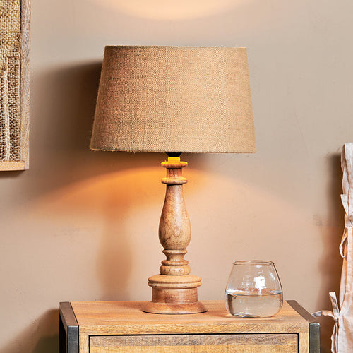 Usha Mango Wood Lamp