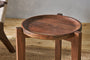 Umar Mango Wood Side Table - Dark Brown