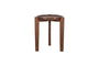 Umar Mango Wood Side Table - Dark Brown