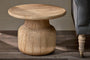 Vivan Grooved Wood Side Table