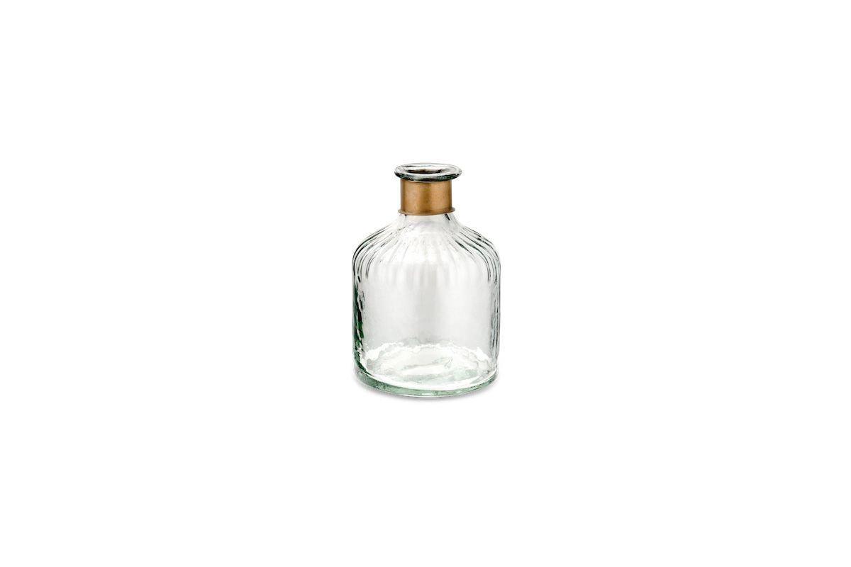 Nkuku Vases & Planters Chara Hammered Bottle - Lines