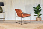 Nkuku Furniture Durium Leather Lounger - Aged Tan