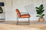 Nkuku Furniture Durium Leather Lounger - Aged Tan