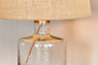 nkuku LAMPS AND SHADES Edina Recycled Glass Table Lamp - Clear - Large