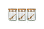 nkuku KITCHEN & DINING ACCESSORIES Izaan Spice Jar - Clear - (Set of 3)