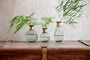 Nkuku Vases & Planters Miza Mini Glass Vase - Smoke