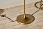 Nkuku LIGHTING Mulia Glass Floor Lamp - Antique Brass