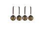 nkuku CHRISTMAS DECORATIONS Nalguna Baubles - (Set of 4)