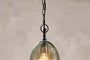 Nkuku LIGHTING Otoro Glass Pendant - Green Smoke - Small Oval