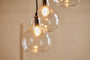 nkuku LIGHTS Ziva Statement Recycled Glass Cluster Pendant - Clear