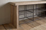 Abha Reclaimed Wood & Iron Storage Bench - Natural