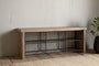 Abha Reclaimed Wood & Iron Storage Bench - Natural