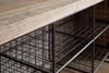 Abha Reclaimed Wood & Iron Storage Bench - Natural