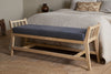 Avanthi Upholstered Sleigh Bench - Charcoal