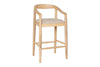 Anbu Mango Wood Upholstered Counter Chair - Natural-Trade nkuku