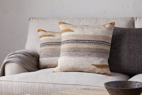 Aravali Wool Cushion Cover - Ochre