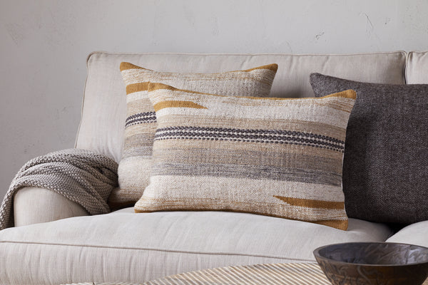 Aravali Wool Cushion Cover - Ochre