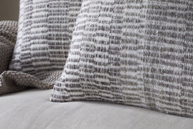Aahna Wool Cushion Cover - Charcoal