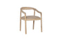 Anbu Mango Wood Upholstered Dining Chair - Natural-Trade nkuku