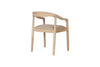 Anbu Mango Wood Upholstered Dining Chair - Natural-Trade nkuku