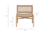 Aamani Mango Wood & Cord Occasional Chair - Natural-Trade nkuku