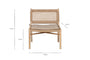 Aamani Mango Wood & Cord Occasional Chair - Natural-Trade nkuku