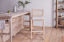 Aamani Mango Wood & Cord Counter Chair - Natural-Trade nkuku