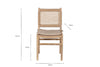 Aamani Mango Wood & Cord Dining Chair - Natural-Trade nkuku