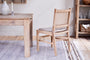 Aamani Mango Wood & Cord Dining Chair - Natural-Trade nkuku