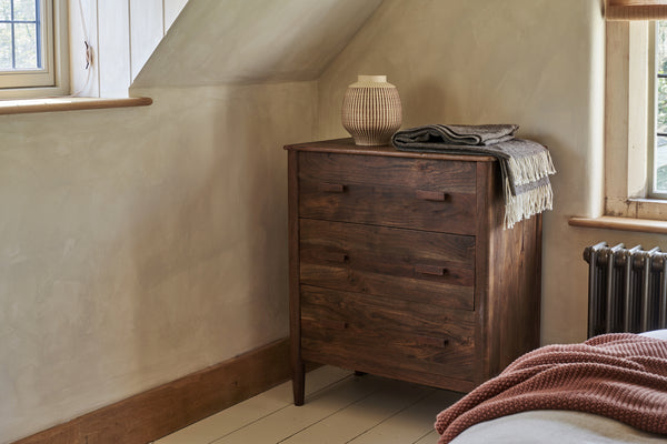 Anbu Acacia Chest of Drawers - Washed Walnut