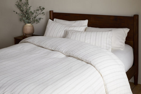 Anta Hemp & Cotton Duvet Cover -  Sage Green
