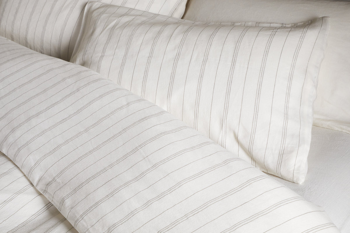 Anta Hemp & Cotton Duvet Cover -  Sage Green