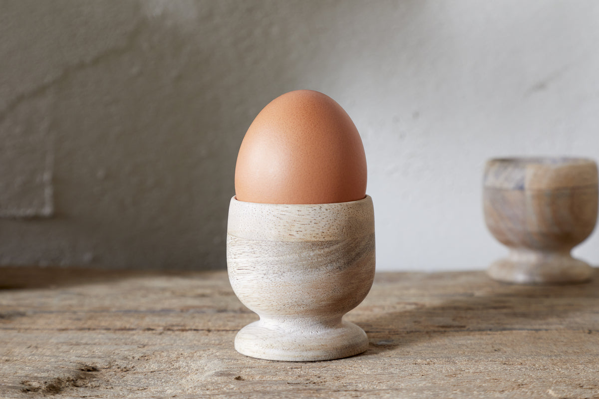 Awa Wooden Egg Cup - Natural - (Set of 2)