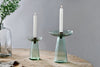 Avyn Recycled Glass Candle Holder - Sage Green