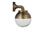 Abeo Outdoor Wall Lamp - Antique Brass-Trade nkuku