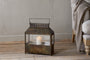 Akoko Wide Lantern - Brown Patina