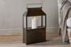Akoko Wide Lantern - Brown Patina