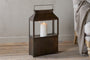 Akoko Wide Lantern - Brown Patina
