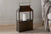 Akoko Wide Lantern - Brown Patina