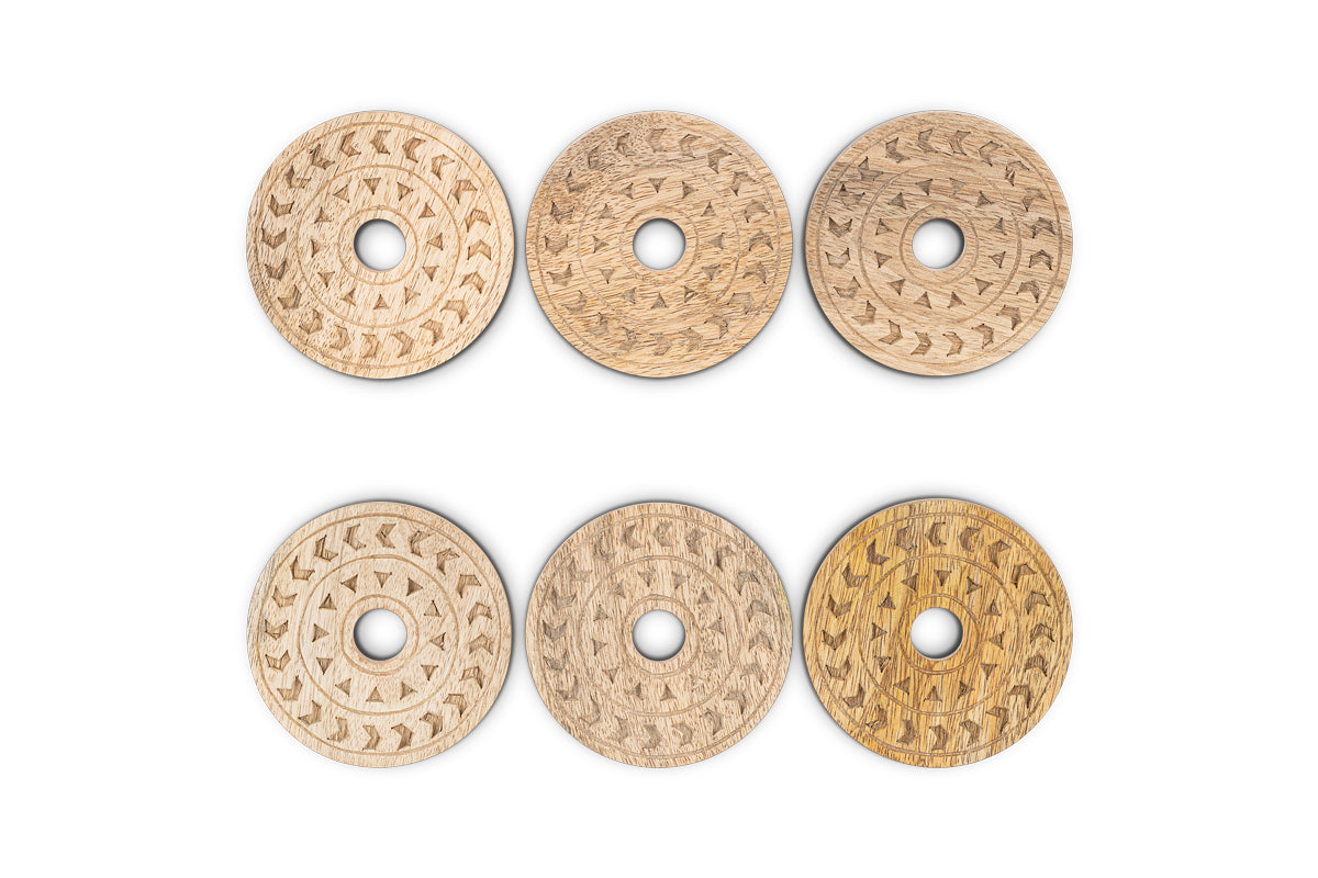 Anali Mango Wood Coasters - Natural