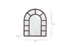 Amaga Arched Outdoor Mirror - Antique Black